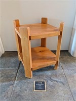 12" Solid Wooden Utility/Plant Stand
