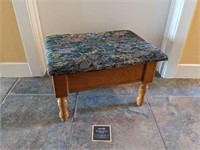 Upholstered Wooden Foot Stool/Storage