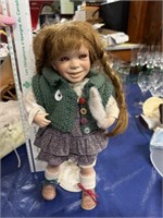 CHILD DOLL WITH FRECKLES