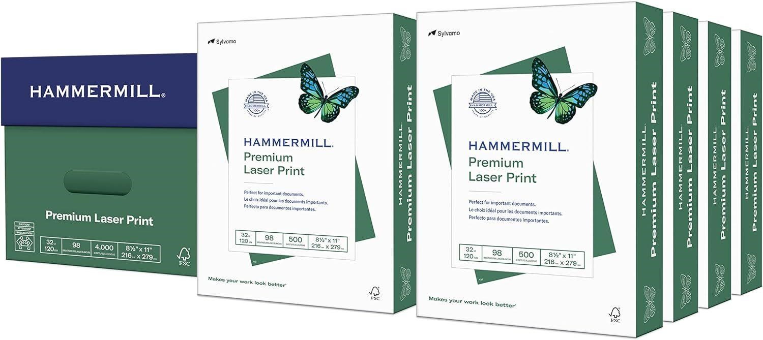 Hammermill Printer Paper  32 lb  8.5 x 11- 7 Ream