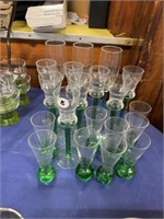 GREEN STEM GLASSES
