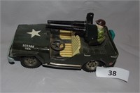 Tin Toy Jeep - batteery Operated