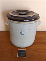 Vintage St John Ceramic 2 Gallon Crock