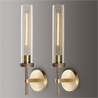 Brass Wall Sconces 19 Gold- 2 Pack