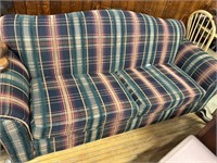 GREEN PLAID COUCH