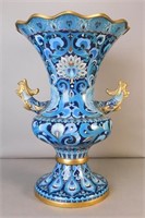 Japanese Cloisonne Phoenix Handled Vase