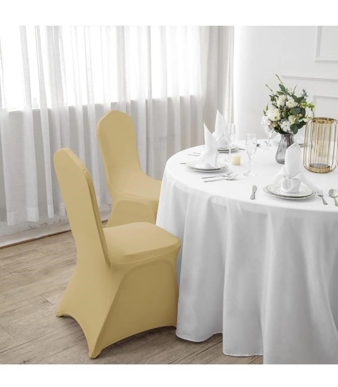 Set of 13 Chair Covers, Champagne 

*2 opened,