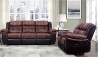 Home Elegance DBL Reclining Sofa & Love Seat