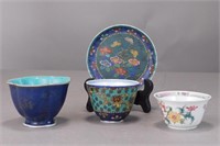 Group of 3 Chinese Tea Bowls