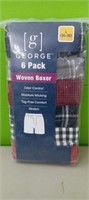 (6)Pack Large Woven Boxers