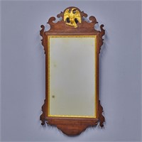 Chippendale Mirror with Gilded Eagle, late 18th C.