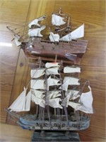 2-- WOODEN SAILIG SHIP MODELS