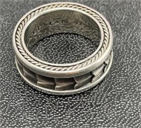 Authentic David Yurman silver ring, size 7