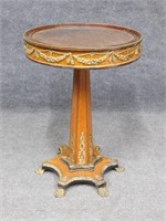 19th C. French Mahogany and Ormolu Pedestal Table