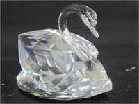 SWAROVSKI CRYSTAL SWAN FIGURE ALL CLEAN