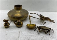 6in - brass collectable items