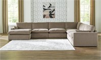Ashley Sophie 6-PC Cocoa Sectional W Chaise Lounge