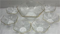 Desert Glass Flower bowls