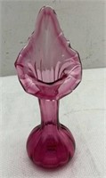 10in cranberry vase