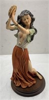 14in signed resin figurine