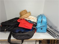 LUGGAGE, LINENS, HANGERS, HATS