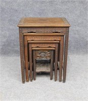 Set of 4 Chinese Qing Rosewood Nesting Tables