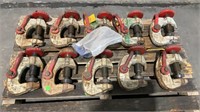 (10) 3 Ton Plate Clamps