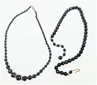Nice Vintage Black Necklaces * Germany