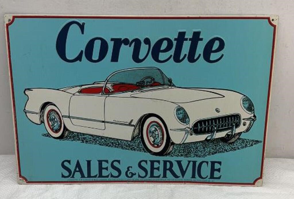 12x18in corvette sale & service sign