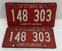 1961 Illinois plates