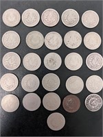 Lot of 26 V nickels 1900-1912