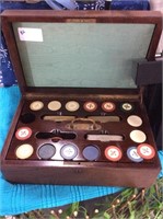 Vintage poker set