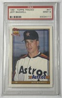 1991 Topps Traded Jeff Bagwell #4T PSA 9 MINT RC!