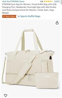 ETRONIK Gym Bag for Women  Travel Duffel Bag with