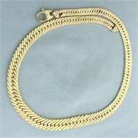 16.5 Inch Graduated Herringbone Link Chain Necklac