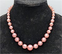 Pretty Pink Hand Knotted Necklace