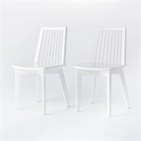 2pk Wood Dining Chair White - Threshold™  $187