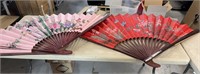 39/34in oriental hand fan