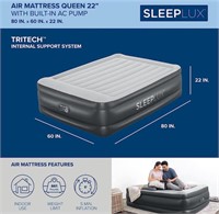 SleepLux Air Mattress with Built-in Pump