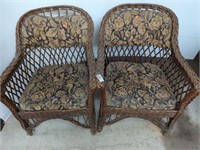 2 NATURAL WICKER CHAIRS