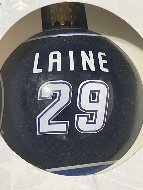 Official NHL Patrik Laine Glass Ball Ornament