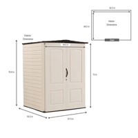 Rubbermaid 5-ft x 4-ft Resin Storage Shed