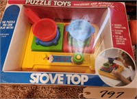 Puzzle Stove-Top Toy, NIB