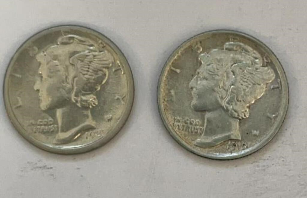 1919 & 1920S Mercury Dimes