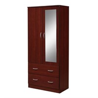 2-Door Armoire 71.6H x 31.5W Mahogany