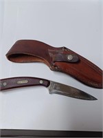 Old Timer Schrade Pocket Knife w/ Leather Sheath