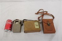 3 Vintage Transistor Radios ~ Not Tested