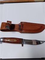 Sharp Knife w/ Leather Sheath
