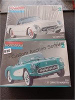'53 &' 57 corvette model kits