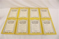 8 Issues of 1938 National Geographic